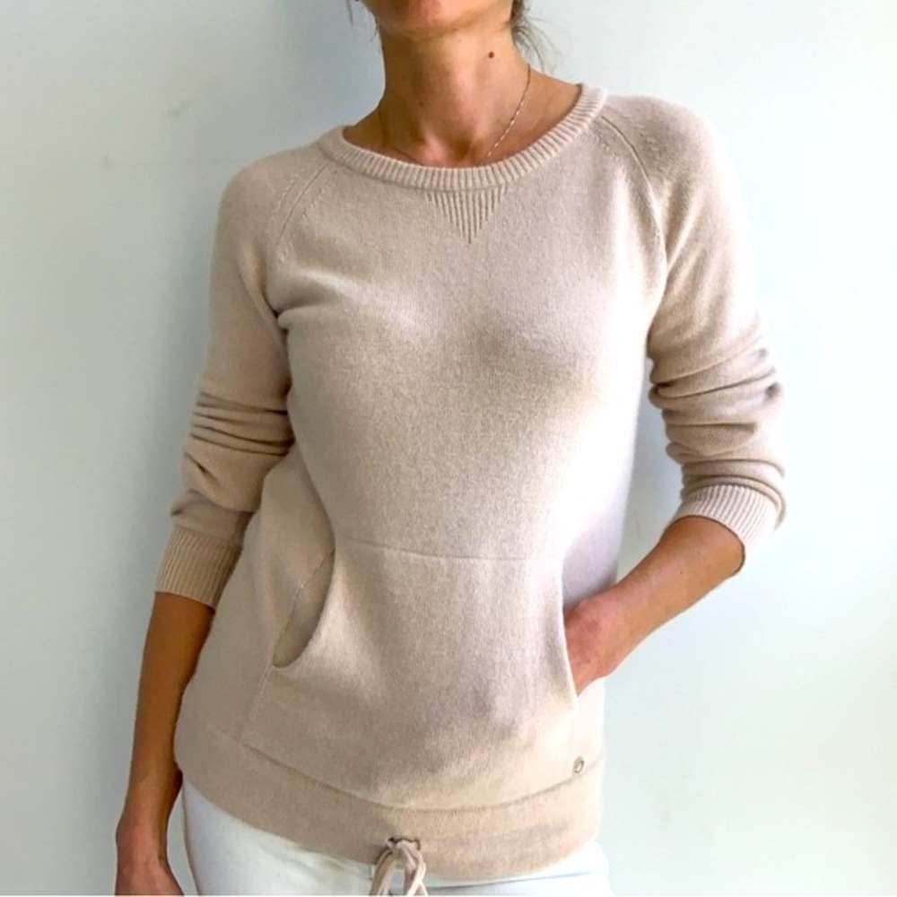 Woolrich Pink and Cream Crew Neck Sweater